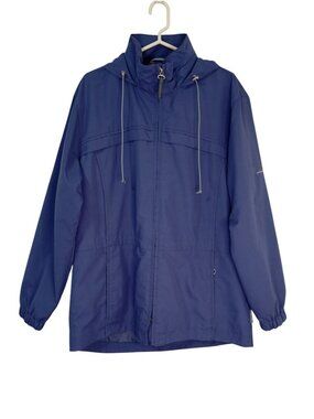 Pacific Trail Ladies Outdoor Jacket Blue Hooded Zip-Up Small Lightweight Womens